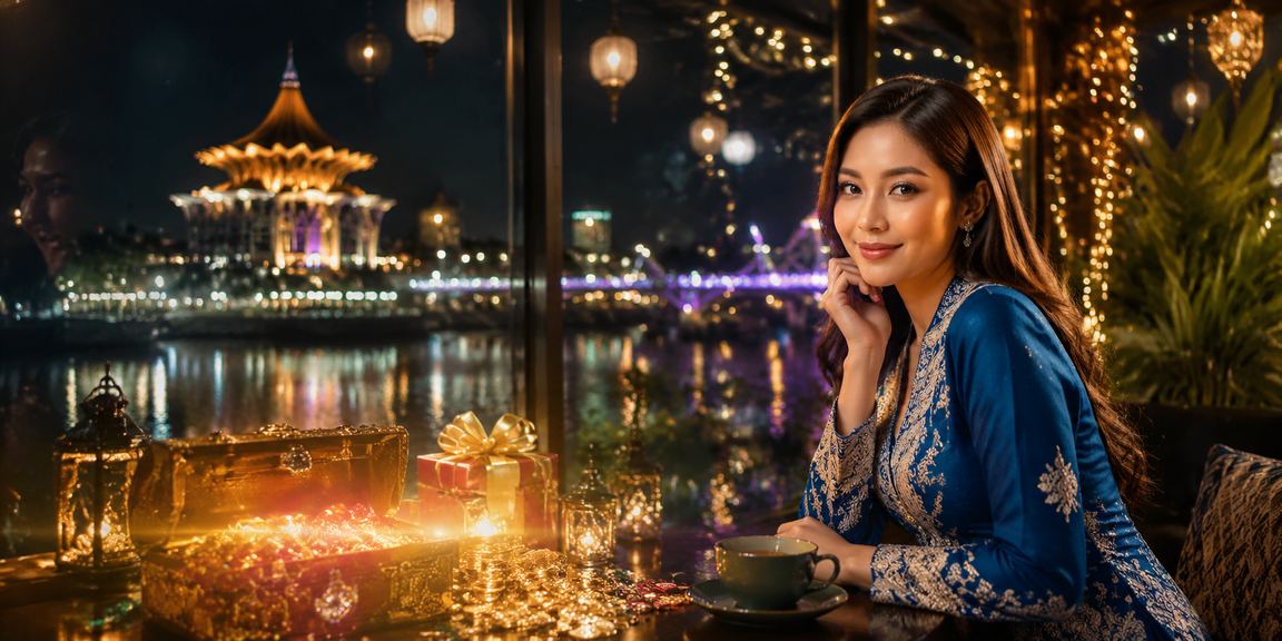 Pengalaman hiburan kasino di Kuching dengan pakaian baju kurung