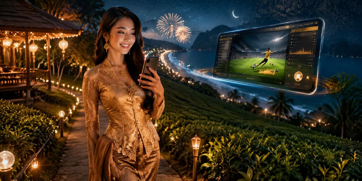 Pemain wanita menikmati pertaruhan sukan di Langkawi dengan pakaian kebaya